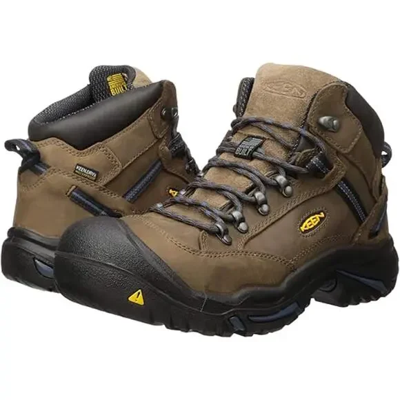 NWT KEEN Utility Men’s Work Boots Bison/Ensign Blue Size 12 Wide - Picture 4 of 6